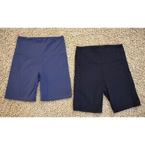 ATHLETA Compression Shorts 7" Lot of 2 Women's Size Small Yoga Gym Running